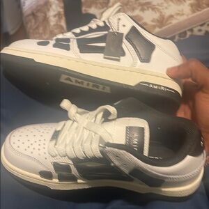 Amiri White and Black Men's Sneakers